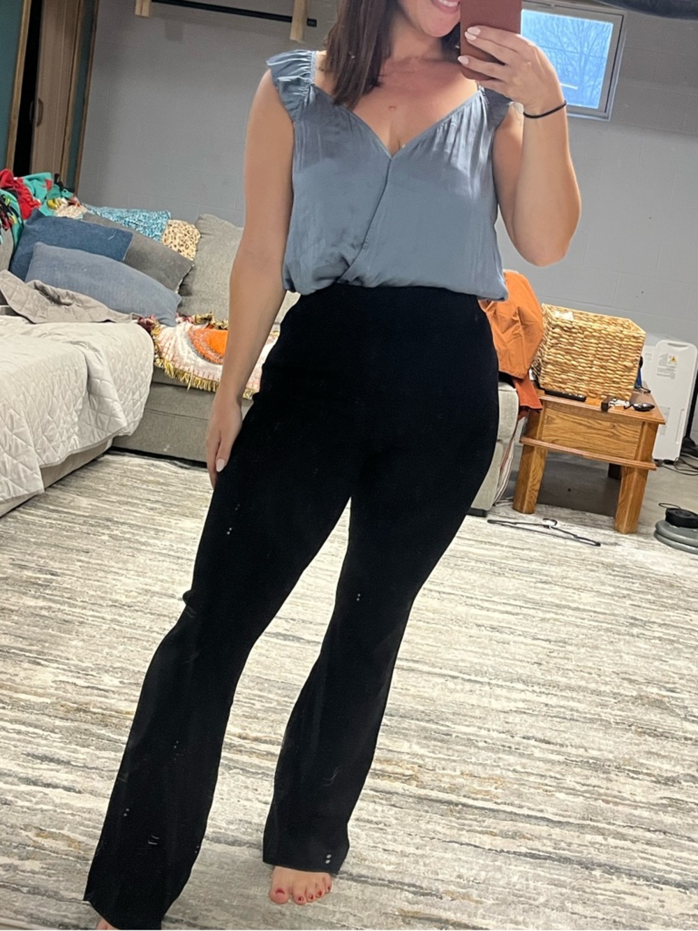 The Drop Black Wide-Leg Pants